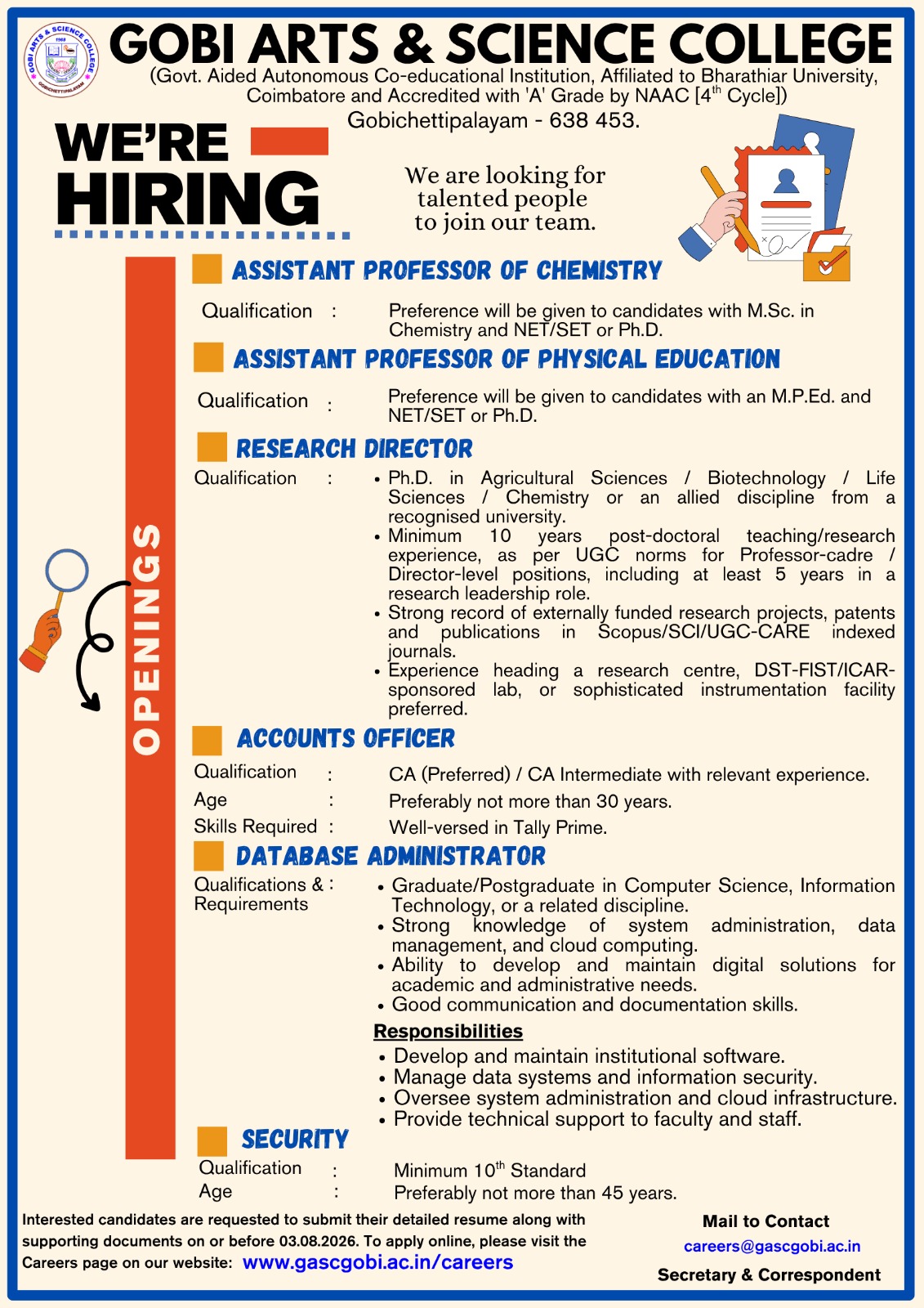 Recruitment Notification